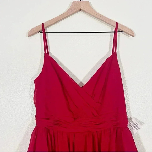 NWT Mac Duggal Red Tiered Dress - Picture 3 of 10